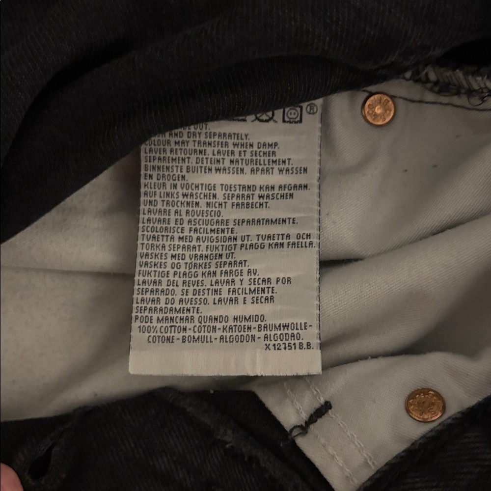 Levi's Men's Black Straight Leg Jean - Picture 8 of 8